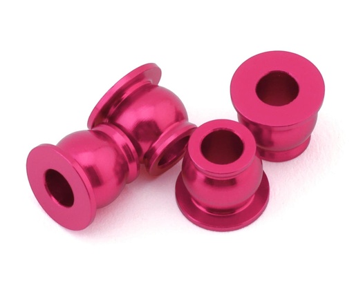 [175-18771] 175RC Team Associated B74.2 CE Aluminum Lower Shock Pivot Ball (Pink) (4)