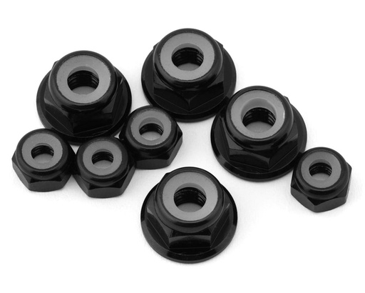 [175-18795] 175RC Yokomo RookieSpeed RS1.0 Aluminum Nut Kit (Black) (8)