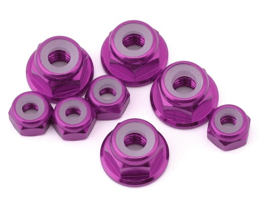 [175-18800] 175RC Yokomo RookieSpeed RS1.0 Aluminum Nut Kit (Purple) (8)