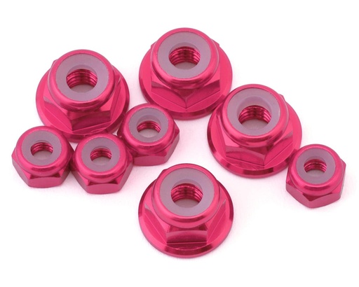 [175-18801] 175RC Yokomo RookieSpeed RS1.0 Aluminum Nut Kit (Pink) (8)