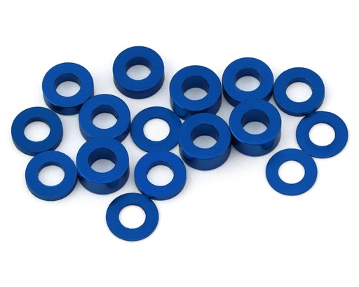 [175-18850] 175RC Team Associated DC10 Aluminum Ball Stud Spacers Kit (Blue) (16)