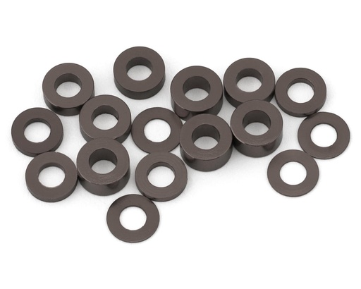 [175-18855] 175RC Team Associated DC10 Aluminum Ball Stud Spacers Kit (Grey) (16)