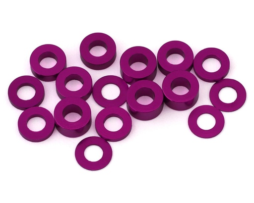 [175-18856] 175RC Team Associated DC10 Aluminum Ball Stud Spacers Kit (Purple) (16)