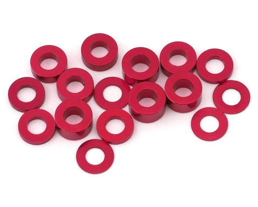 [175-18857] 175RC Team Associated DC10 Aluminum Ball Stud Spacers Kit (Pink) (16)