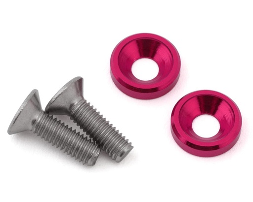 [175-18867] 175RC Team Associated DC10 Ti-Look Motor Screws (Pink)