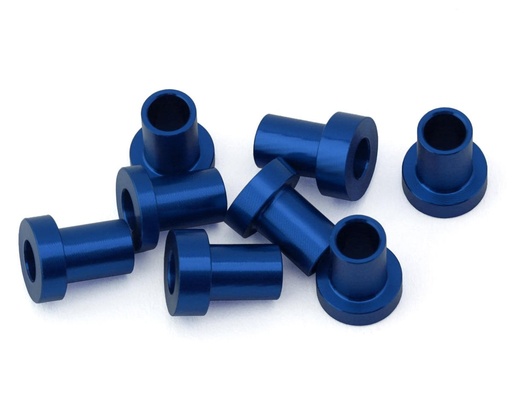[175-18870] 175RC Team Associated RC10B7 Caster Hat Spacer Bushings (Blue) (8)