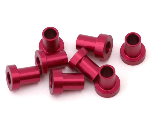 [175-18877] 175RC Team Associated RC10B7 Caster Hat Spacer Bushings (Pink) (8)