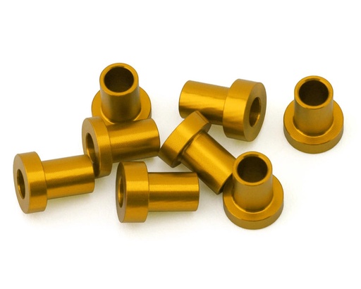 [175-18878] 175RC Team Associated RC10B7 Caster Hat Spacer Bushings (Gold) (8)