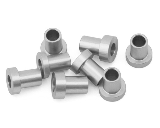 [175-18879] 175RC Team Associated RC10B7 Caster Hat Spacer Bushings (Silver) (8)