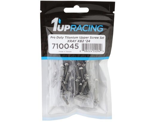 [1UP710045] 1UP Racing Xray XB2 2024 Pro Duty Titanium Upper Screw Set