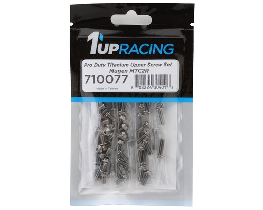 [1UP710077] 1UP Racing Mugen MTC2R Pro Duty Upper Titanium Upper Screw Set