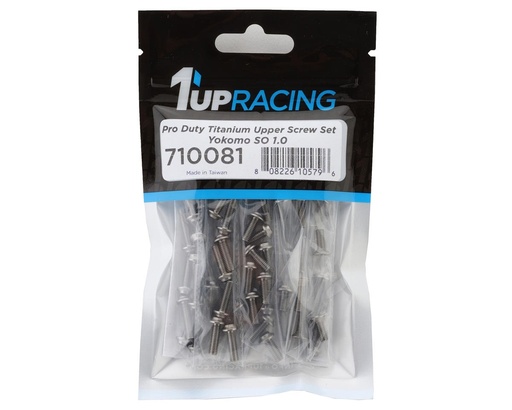 [1UP710081] 1UP Racing Yokomo SO 1.0 Pro Duty Upper Titanium Screw Set