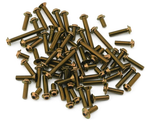 [1UP710633] 1UP Racing Mugen MSB1 Pro Duty Titanium Upper Screw Set (Bronze)