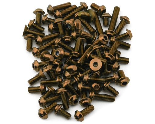 [1UP710654] 1UP Racing Schumacher Mi9 Pro Duty Titanium Upper Screw Set (Bronze)