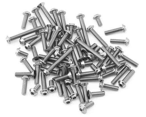 [1UP710933] 1UP Racing Mugen MSB1 Pro Duty Titanium Upper Screw Set (Silver)