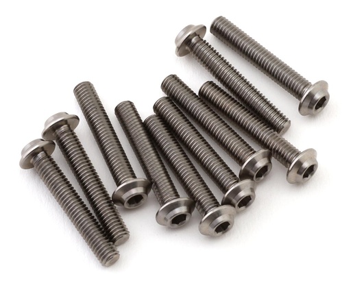 [1UP720018] 1UP Racing Titanium Pro Duty LowPro Head Screws (10) (3x18mm)