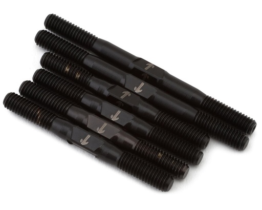 [1UP740034] 1UP Racing HB Racing D4 Evo 3 Pro Duty Titanium Turnbuckle Set (Black Nitride)