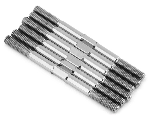 [1UP740803] 1UP Racing TLR 22 5.0 Pro Duty Titanium Turnbuckle Set (Triple Polished Silver)