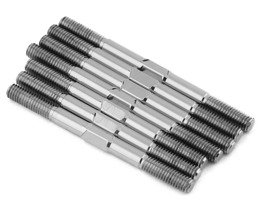 [1UP740804] 1UP Racing TLR 22X-4 Pro Duty Titanium Turnbuckle Set (Triple Polished Silver)