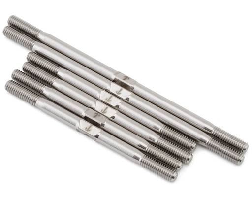[1UP740963] 1UP Racing Tekno ET410.2 Pro Duty Titanium Turnbuckle Set (Silver)