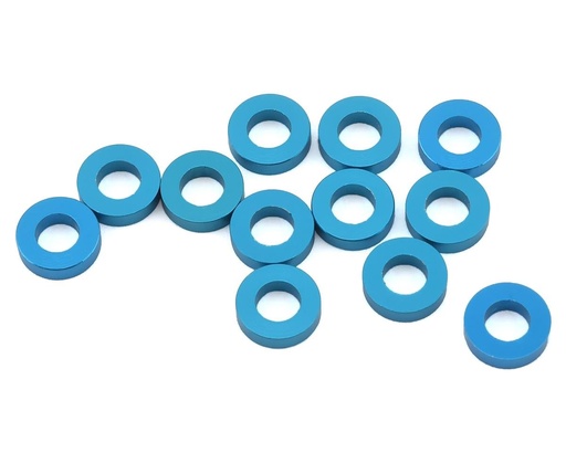[1UP80317] 1UP Racing 3x6mm Precision Aluminum Shims (Blue) (12) (1.5mm)