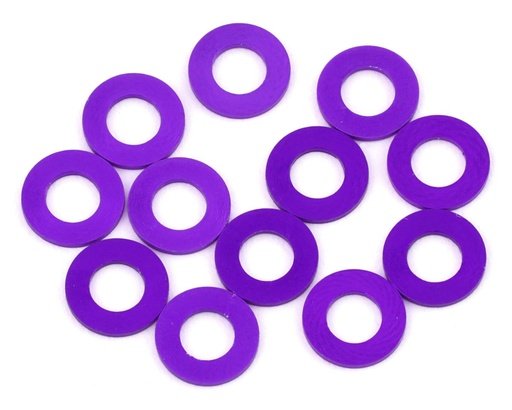 [1UP80323] 1UP Racing 3x6mm Precision Aluminum Shims (Purple) (12) (0.75mm)
