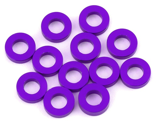 [1UP80324] 1UP Racing 3x6mm Precision Aluminum Shims (Purple) (12) (1mm)