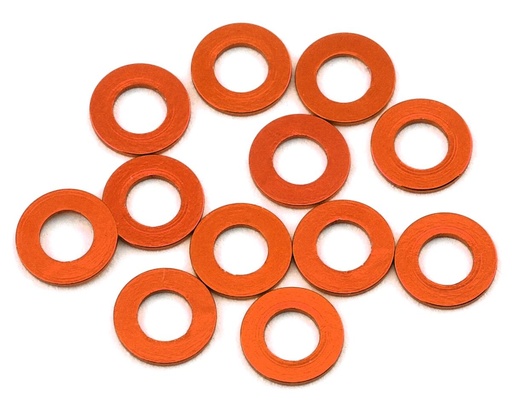 [1UP80352] 1UP Racing 3x6mm Precision Aluminum Shims (Orange) (12) (0.5mm)