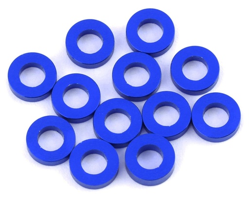 [1UP80394] 1UP Racing 3x6mm Precision Aluminum Shims (Dark Blue) (12) (1mm)