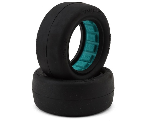 [TZO-ONE-2F-TI] TZO Tires One 2.2" 2WD Front 1/10 Slick Buggy Tire (2) (Gray)