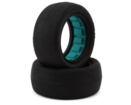 [TZO-ONE-4F-TI] TZO Tires One 2.2" 4WD Front 1/10 Slick Buggy Tire (2) (Gray)