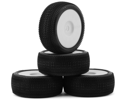 [TZO-TZ501S-W-N] TZO Tires 501 1/8 Buggy Non-Glued Tire Set (White) (4) (Soft)