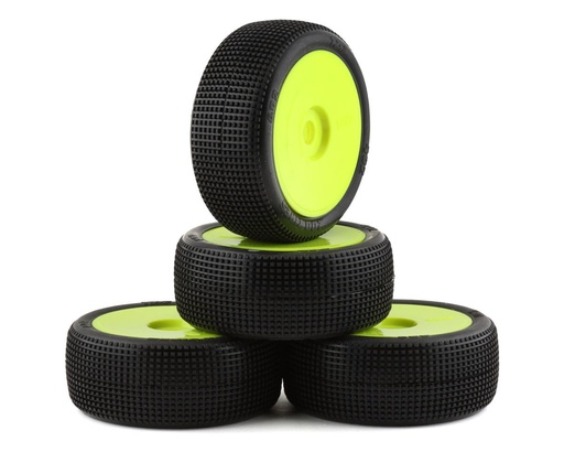 [TZO-TZ402SS-Y-N] TZO Tires 402 1/8 Buggy Non-Glued Tire Set (Yellow) (4) (Super Soft)