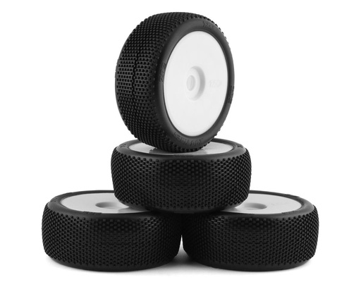[TZO-TZ202US-W] TZO Tires 202 1/8 Buggy Pre-Glued Tire Set (White) (4) (Ultra Soft)