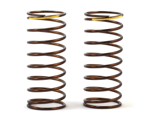 [TKR7235] Tekno RC 50mm Front Shock Spring Set (Yellow - 4.00lb/in) (1.4x9.375)
