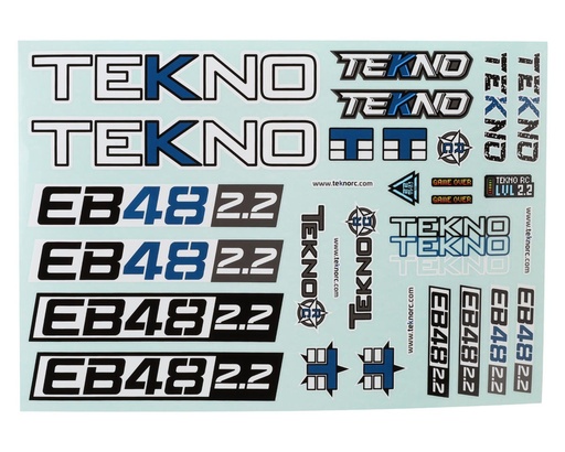 [TKR9236] Tekno RC EB48 2.2 Decal Sheet