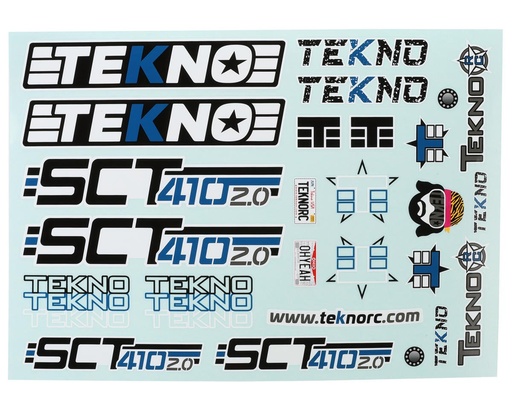 [TKR9546] Tekno RC SCT410 2.0 Decal Sheet