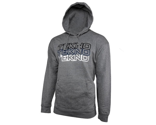 [TKRHOODIE06XXL] Tekno RC Grey "Stacked" Hoodie (2XL)