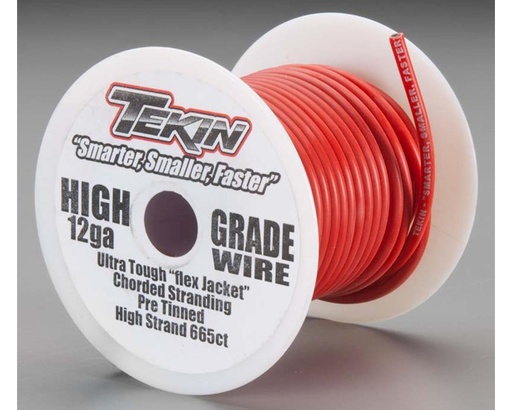 [TEKTT3015] Tekin 12awg Bulk 50' Red
