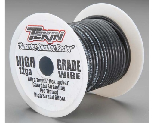 [TEKTT3016] Tekin 12awg Bulk 50' Black