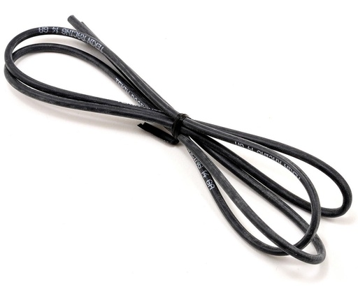 [TEKTT3033] Tekin 14awg Silicon Power Wire (Black) (3')
