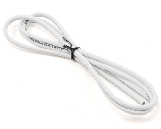 [TEKTT3014] Tekin 12awg Silicon Power Wire (White) (3')