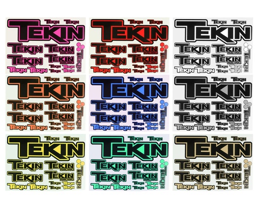 [TEKTT9700] Tekin 3x5 Multi-Color Decal Set (9)