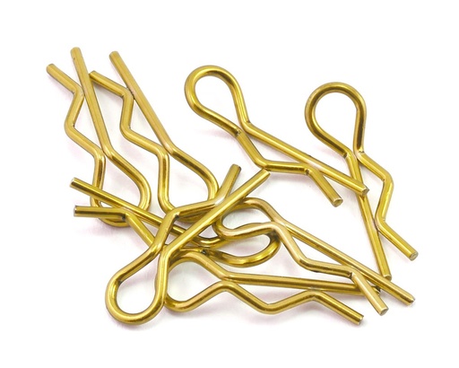 [BDYBC-8GO] Bittydesign 1/10 Body Clips (Gold)