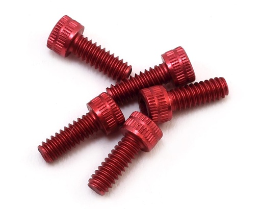 [CLN1460] CRC 4-40x5/16 Socket Head Aluminum Screws (Red) (6)