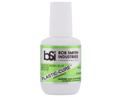[BSI105] Bob Smith Industries Plastic-Cure Brush-On Odorless Medium CA Glue (1/2oz)