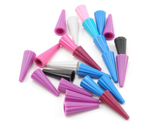 [BSI313] Bob Smith Industries Extra CA Bottle Caps Assorted Colors (30)