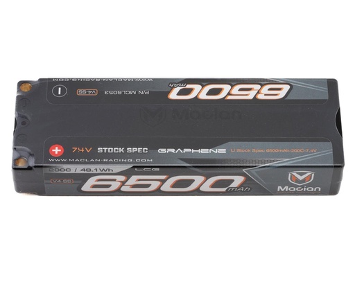 [MCL6053] Maclan Graphene V4-SS 2S 200C LiPo Battery (7.4V/6500mAh)