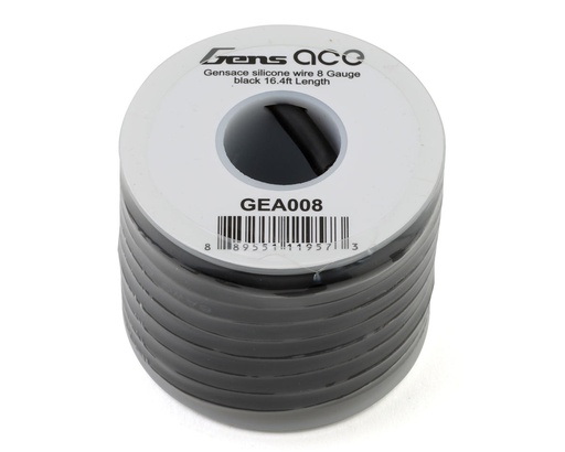 [GEA008] Gens Ace Silicone Wire (8AWG) (Black) (16.4 ft.)