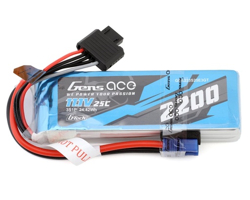 [GEA223S25E3GT] Gens Ace G-Tech Smart 3S LiPo Battery 25C (11.1V/2200mAh)
